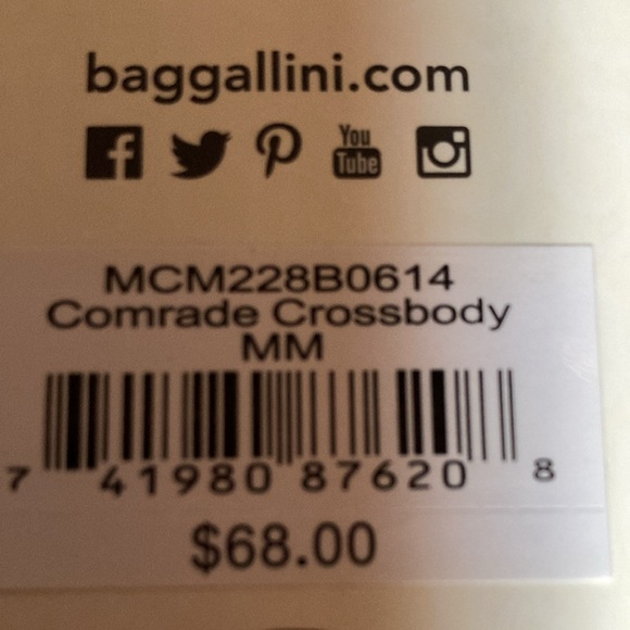 NWT Baggallini Red Comrade Crossbody - Picture 7 of 7